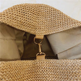 Khaki Open Weaving Bag